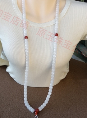 天然金丝玉8*10老型珠108颗手链项链男女文玩多圈手串收藏送礼