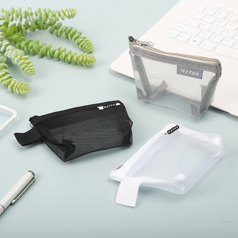 新款网纱内胆包化妆包随身小号便携大容量简约口红包洗漱包收纳袋,淘宝优惠券,粉丝福利购,淘宝优惠卷