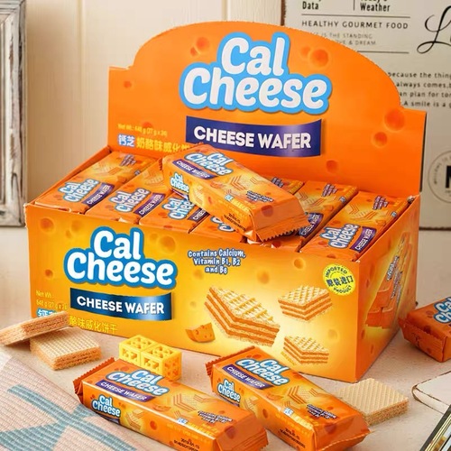 迈大钙芝Calcheese奶酪味威化饼干648g高钙威化芝士夹心饼干零食