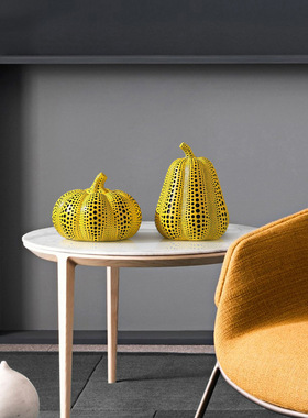 抽象艺术万圣节波点南瓜摆件