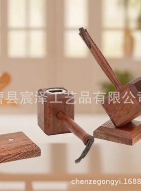 雷神之锤家用开瓶器啤酒起瓶器木质磁吸起子个性创意家居摆件锤子
