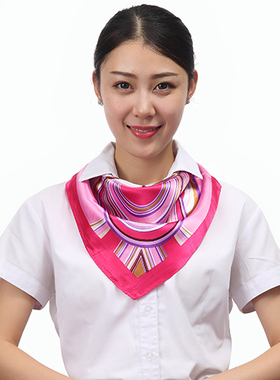 职业装银行空姐移动工作服丝巾