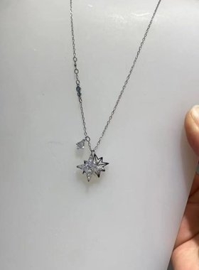 a星星项链女高级感八芒星锁骨链