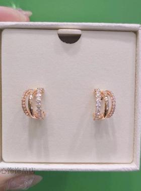 新款项链耳钉十字链水晶2024年