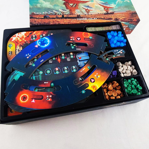 SETI桌游卡牌地外文明中文德式多人休闲聚会算分太空探险含内衬 - 图3