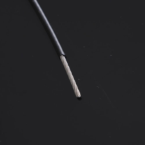 304不锈钢黑色包塑软钢丝绳0.38mm-6mm翻板钩鱼线晾衣绳广告吊绳 - 图2