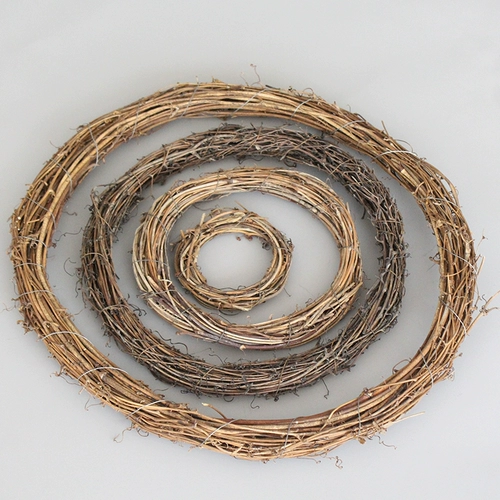 Ту фунминг лоза, растение рождественское цветочное кольцо кружок Обнаженные рождественские украшения DIY Естественные изделия ручной работы