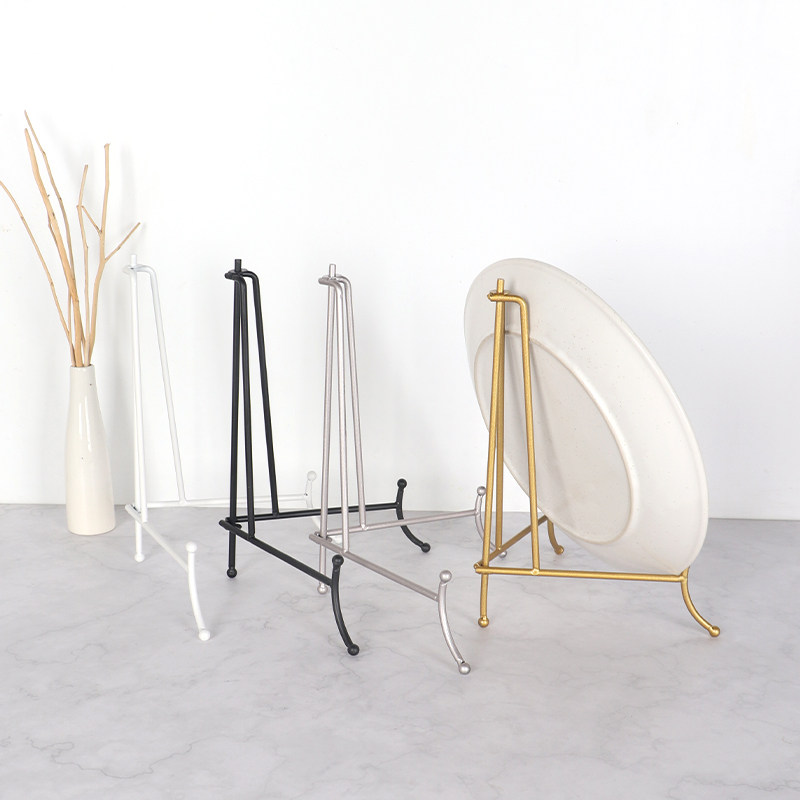 盘子支架展示架盘架支撑架铁艺挂盘装饰摆架茶饼陈列架子相框底座,淘宝优惠券,粉丝福利购,淘宝优惠卷