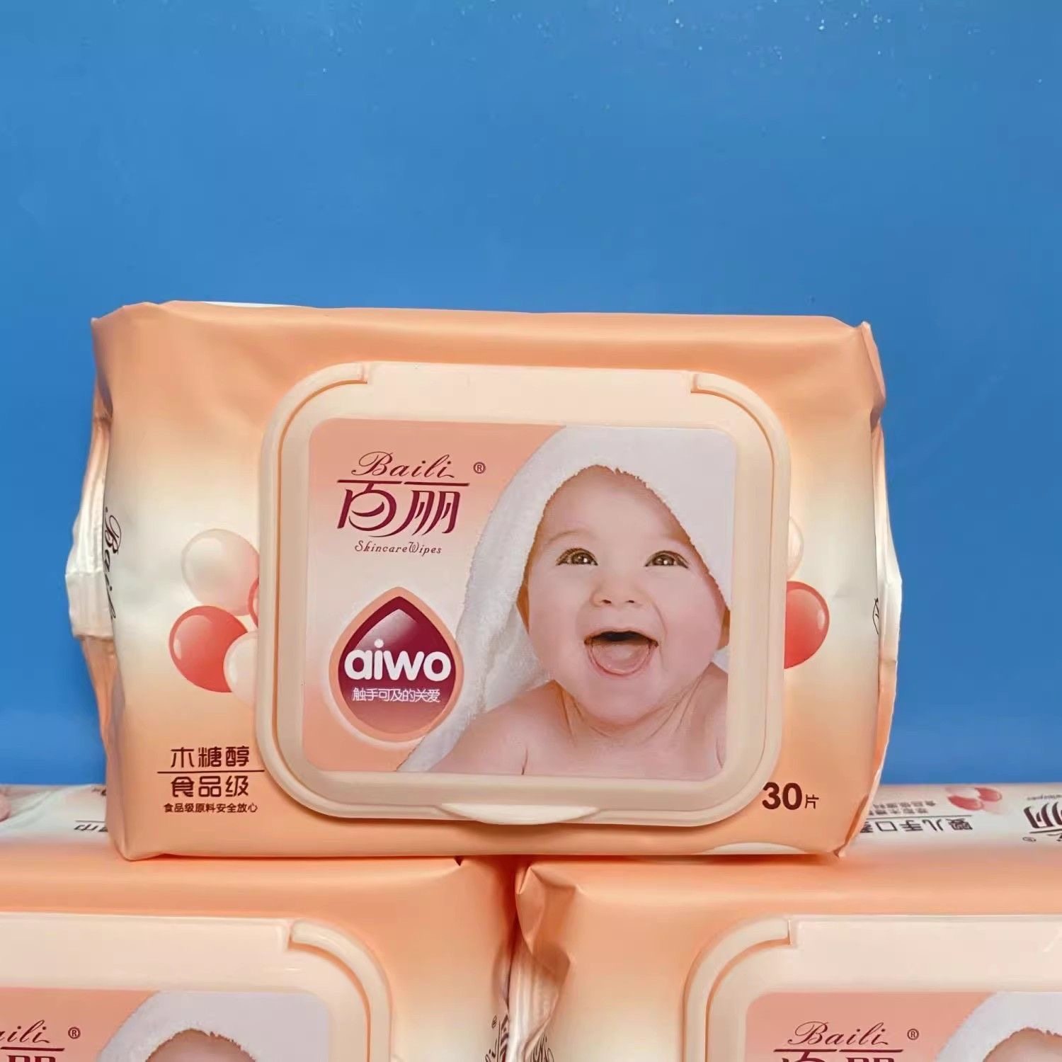 百丽30片小包婴儿手口湿巾宝宝湿纸巾便携装柔软幼儿园家庭适用,淘宝优惠券,粉丝福利购,淘宝优惠卷