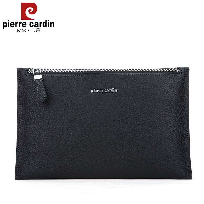 皮尔卡丹男士信封包真皮正品男夹包 黛碧箱包男士包袋