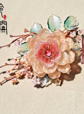 原创汉服发饰琉璃发簪发钗发夹发饰微瑕特价包邮