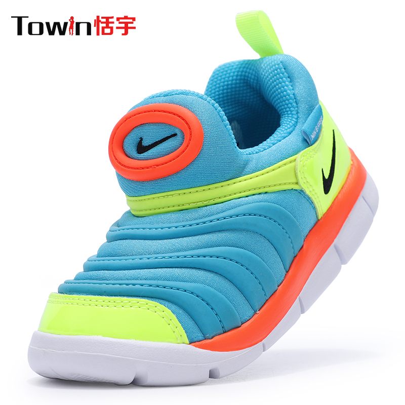 NIKE童鞋FREE毛毛蟲柔軟舒適男女兒童運動學步鞋343938