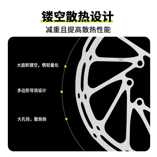 TEBOKA自行车刹车碟片六钉 山地公路车碟刹盘片140 160 180刹车片 - 图2