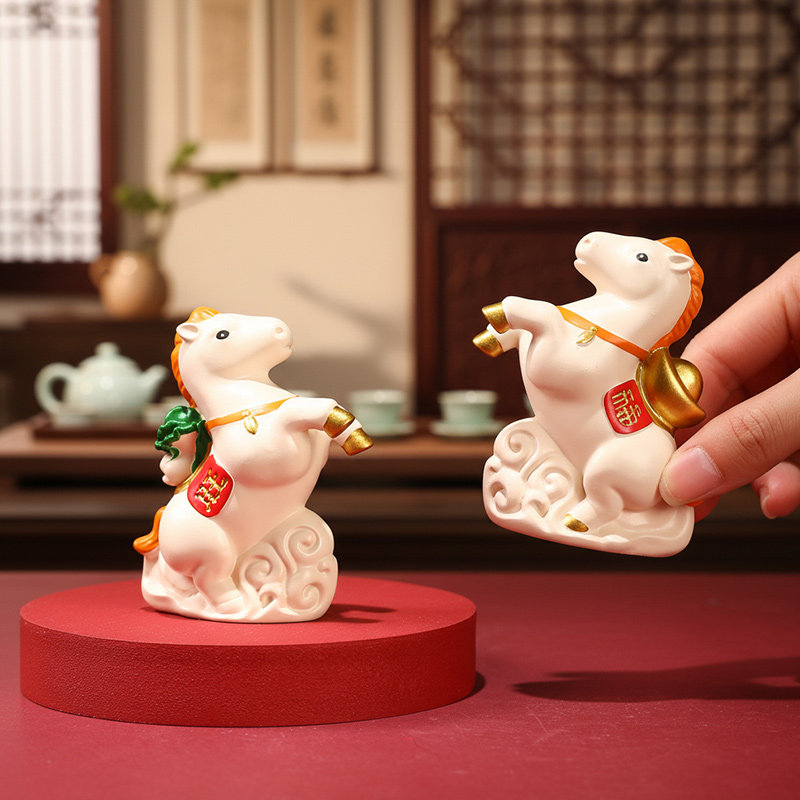 2026马上有财办公桌面装饰小摆件马年招财吉祥物文创商务创意礼品,淘宝优惠券,粉丝福利购,淘宝优惠卷