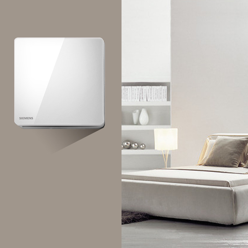 西门子一开双控开关无框睿致面板 西门子璞高专卖双控开关