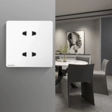 Siemens Four -Hole Socket 10a панель 86 тип hao cai series white two -eye темная установка стены
