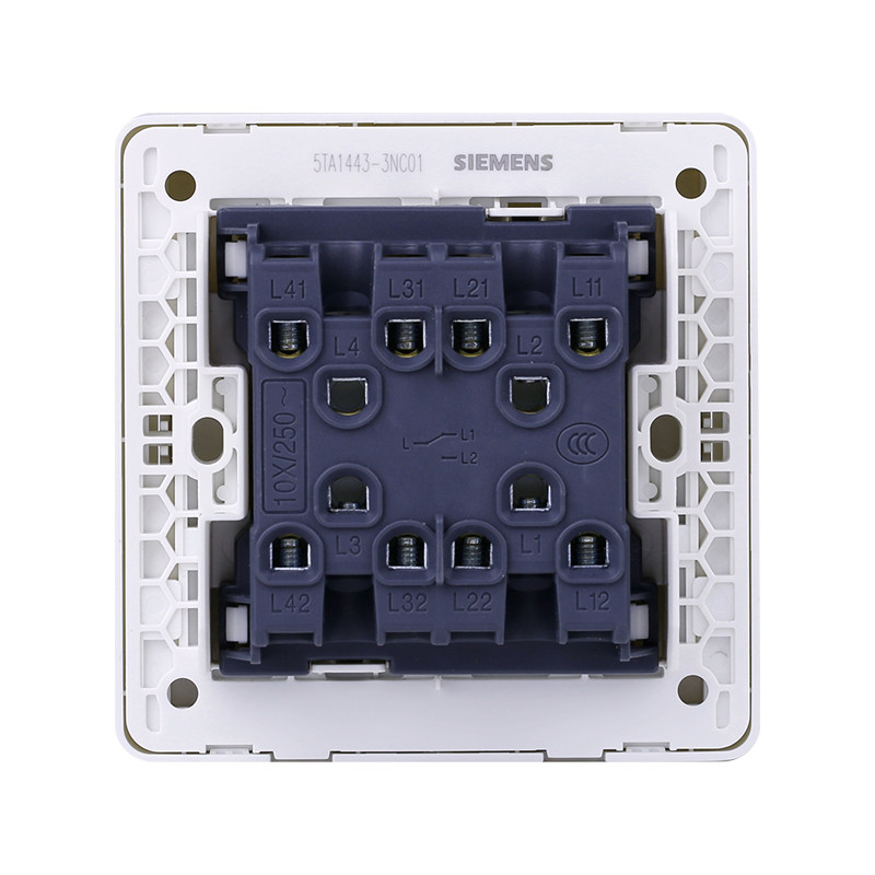 西门子四开双控面板致典系列开关 西门子璞高专卖双控开关