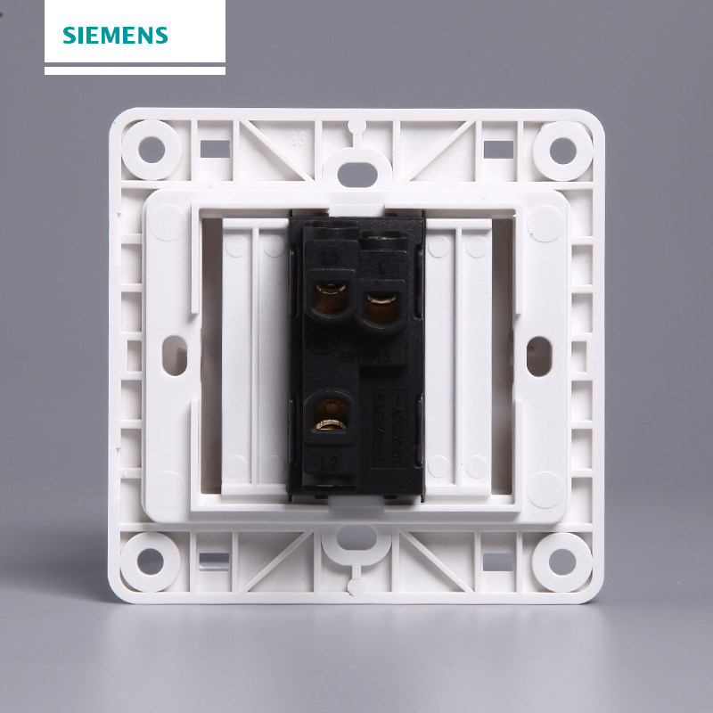 西门子单开面板远景雅白色一开开关 西门子璞高专卖双控开关