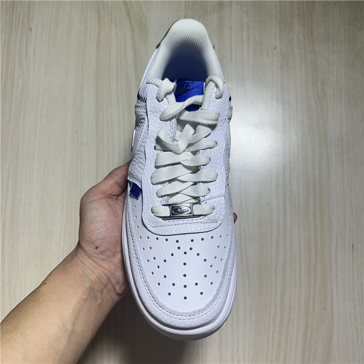 Nike Court Vision Low 白蓝双钩 女子休闲舒适帮板鞋 DD1648-100 - 图1