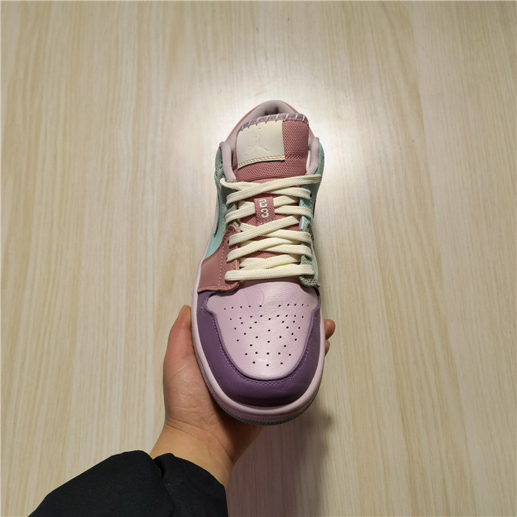 Air Jordan 1 Low AJ1 AJ1马卡龙男子低帮运动篮球鞋 DJ5196-615 - 图0