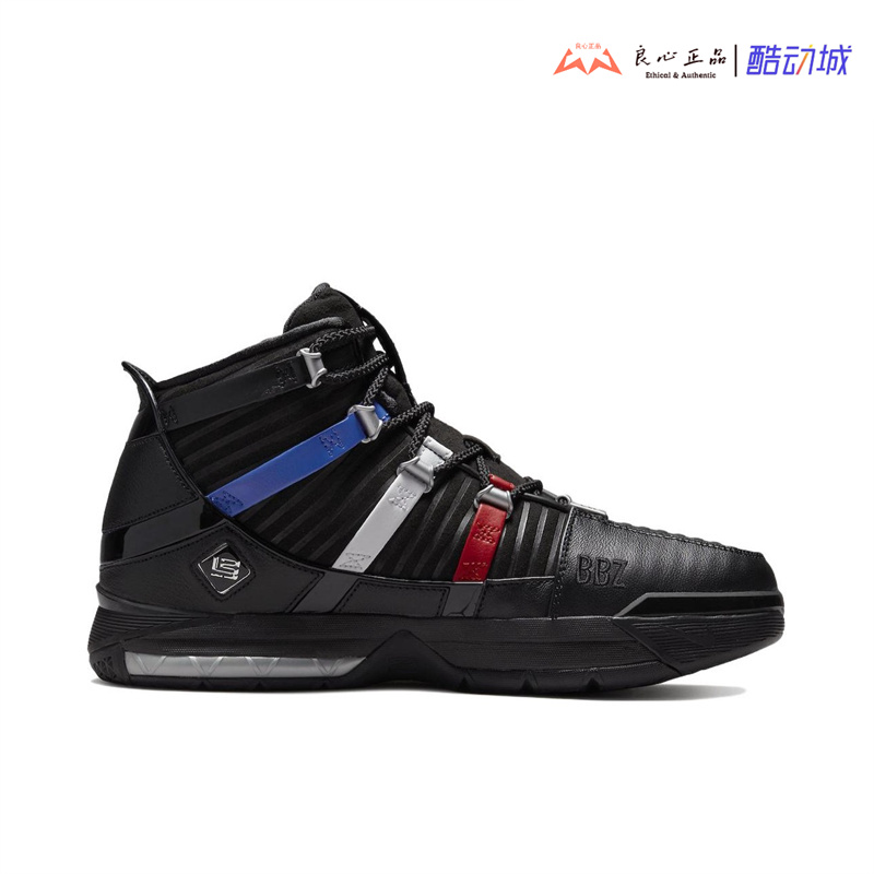 耐克Nike Zoom LeBron 3 QS 詹姆斯3代男子实战篮球鞋 DO9354-001 - 图1