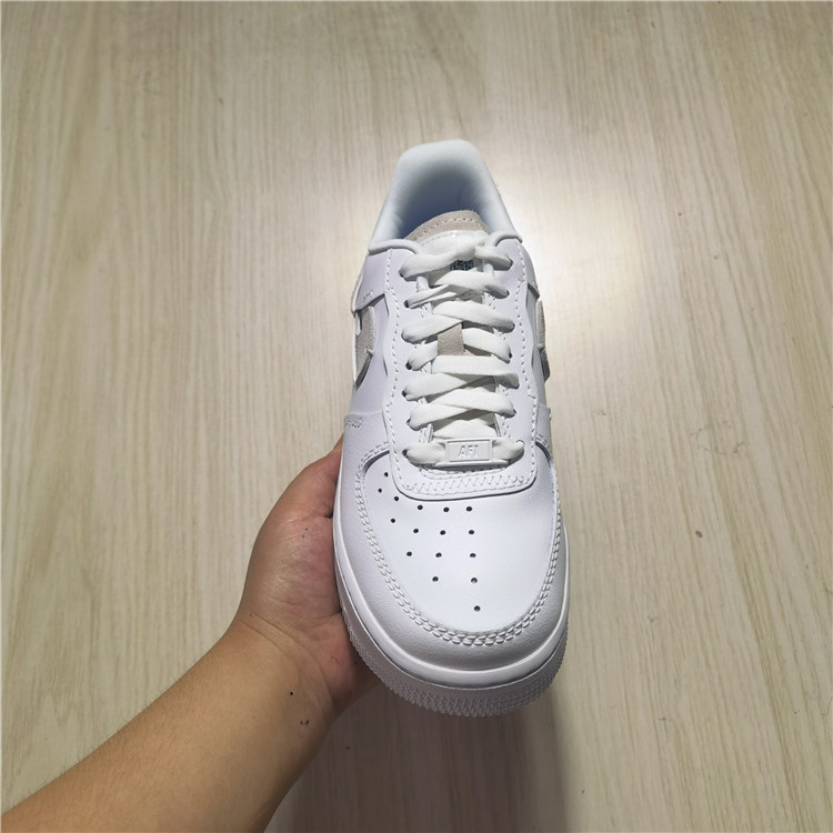 耐克Nike Air Force1AF1断勾鸳鸯红蓝解构空军一号板鞋898889-103-图0