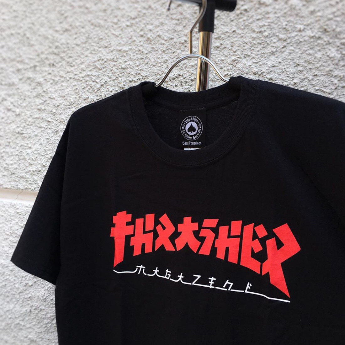 【超限定】Thrasher Godzilla美版哥斯拉火焰日文Logo短袖T恤-图1