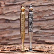 Monsoon copper smoke hopper pressure stick Tuneproof Flame Extinguishing Repo Carbon Instrumental Creative Retro Smoke Bucket Cleaning Tool Special Accessories