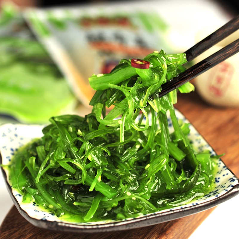 金葵日式即食裙带菜200g海藻沙拉海带丝寿司食材 - 图1