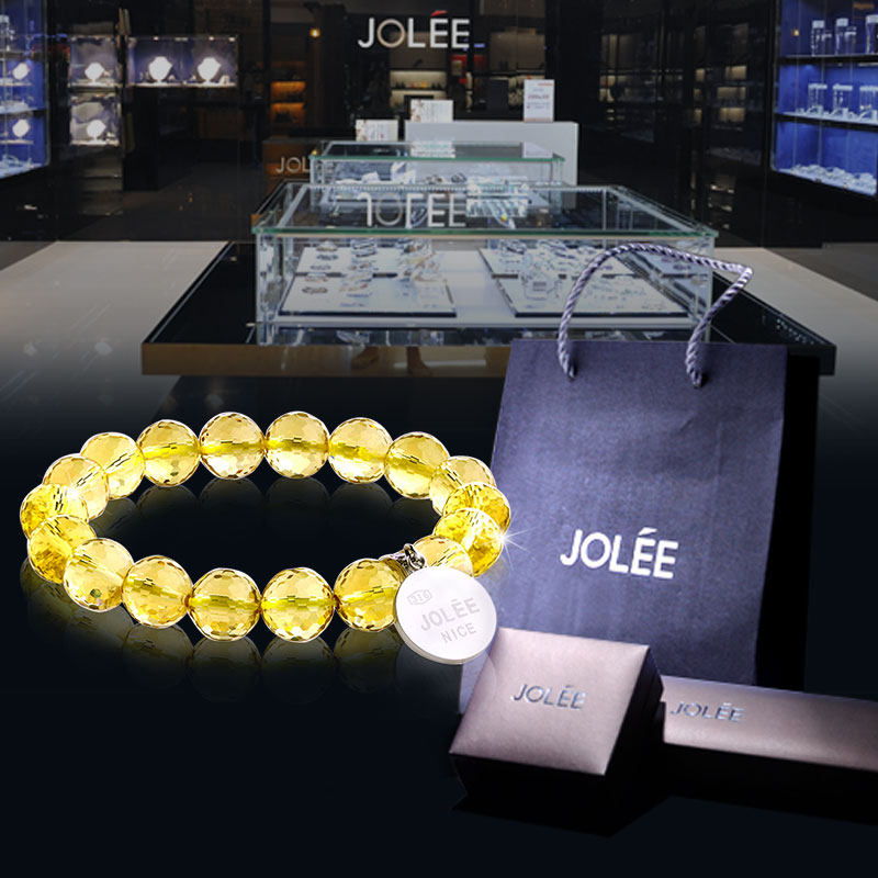 天然水晶彩色宝石手串时尚老婆手链 jolee手链