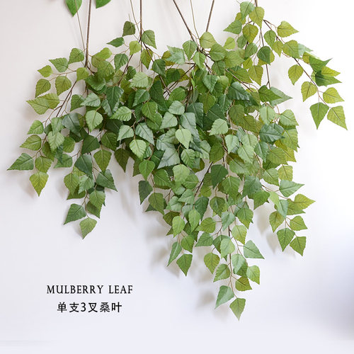 桑叶 榆叶 仿真树叶 仿真花假叶子婚庆道具布景 植物墙拱门叶子 - 图2
