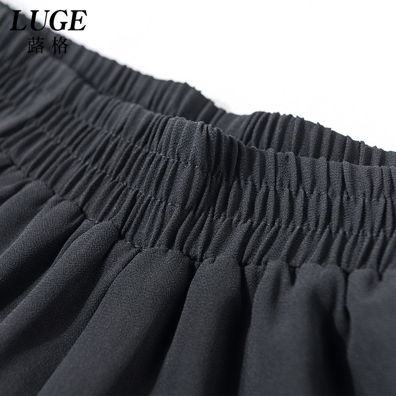 裤裙2020新款垂感夏长款雪纺裙裤 蕗格休闲裤