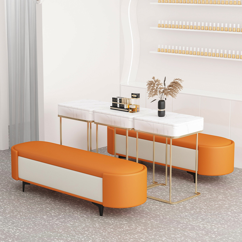 网红储物换鞋凳猫抓皮收藏沙发箱床尾凳收纳服装鞋店休息长条椅 - 图0