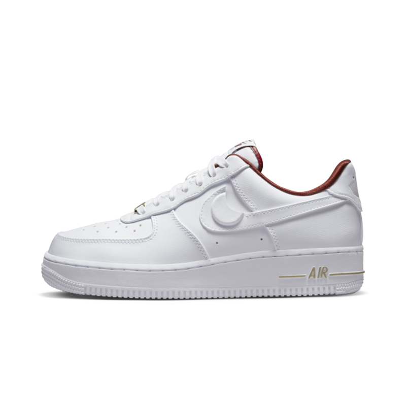 耐克Nike Air Force 1 AF1白红纯白空军一号女子板鞋DV7584-100-图1