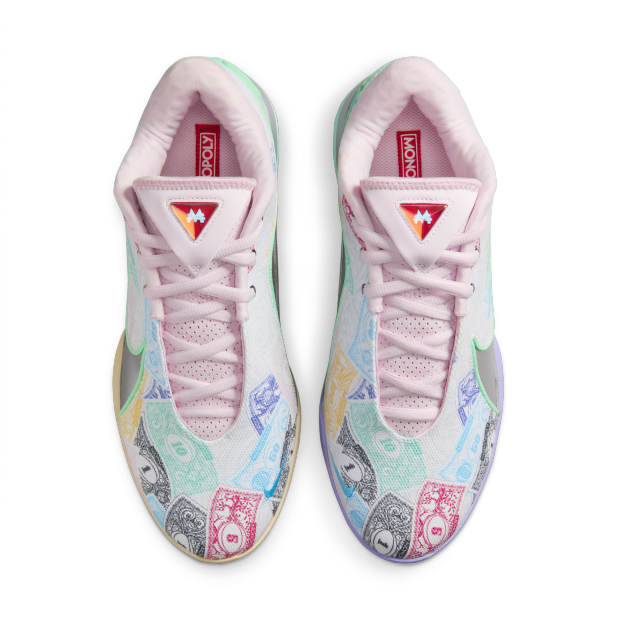 Nike LeBron 22 EP白绿粉蓝防滑耐磨低帮篮球鞋国内版FZ1098-100-图2