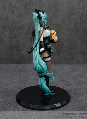 美系列小恶魔初音手办小浣熊二次元黑暗天使桌面模型摆件美少女