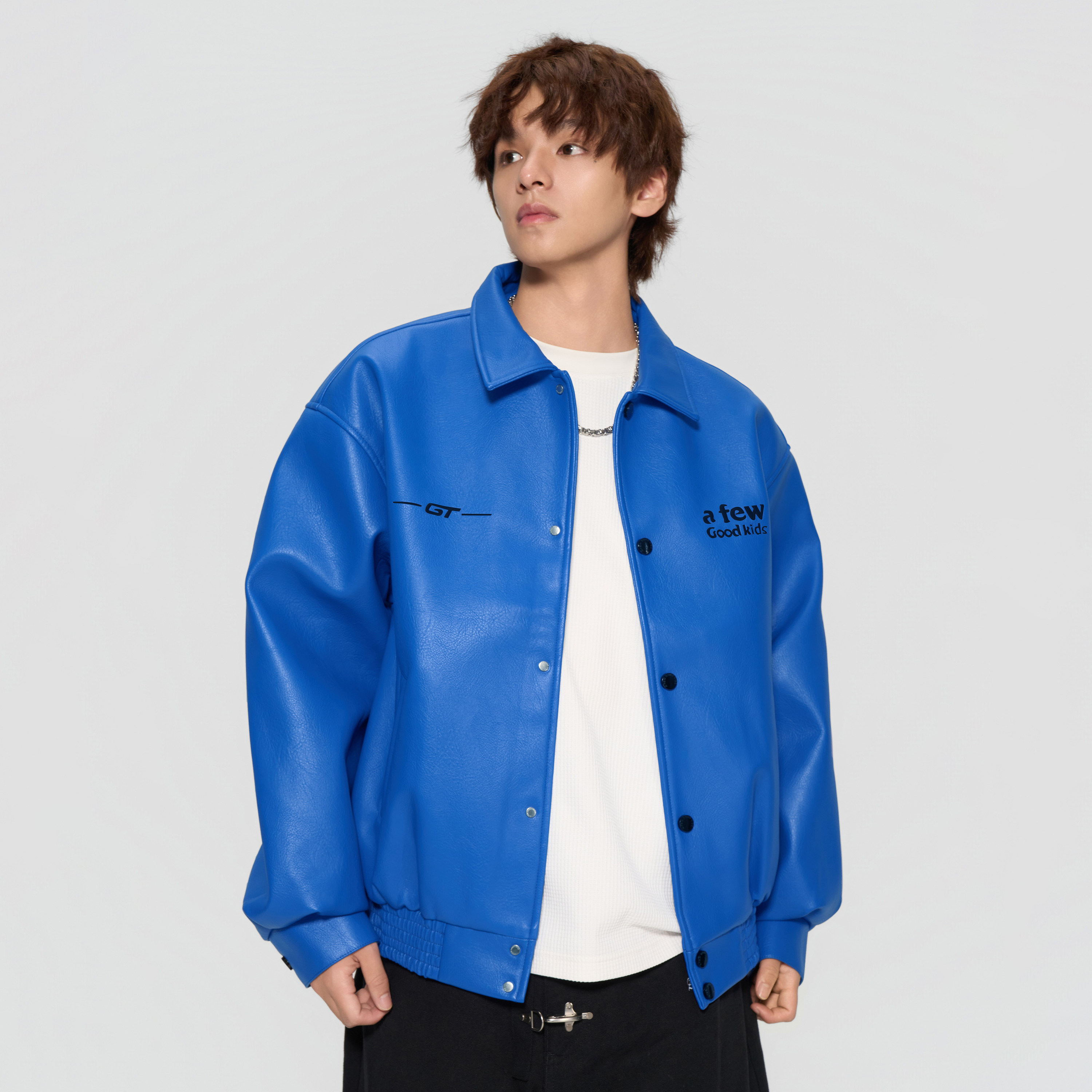 AFGK×乐透人生GT:即刻入戏 翻领皮衣秋季美式街头潮牌复古外套,淘宝优惠券,粉丝福利购,淘宝优惠卷