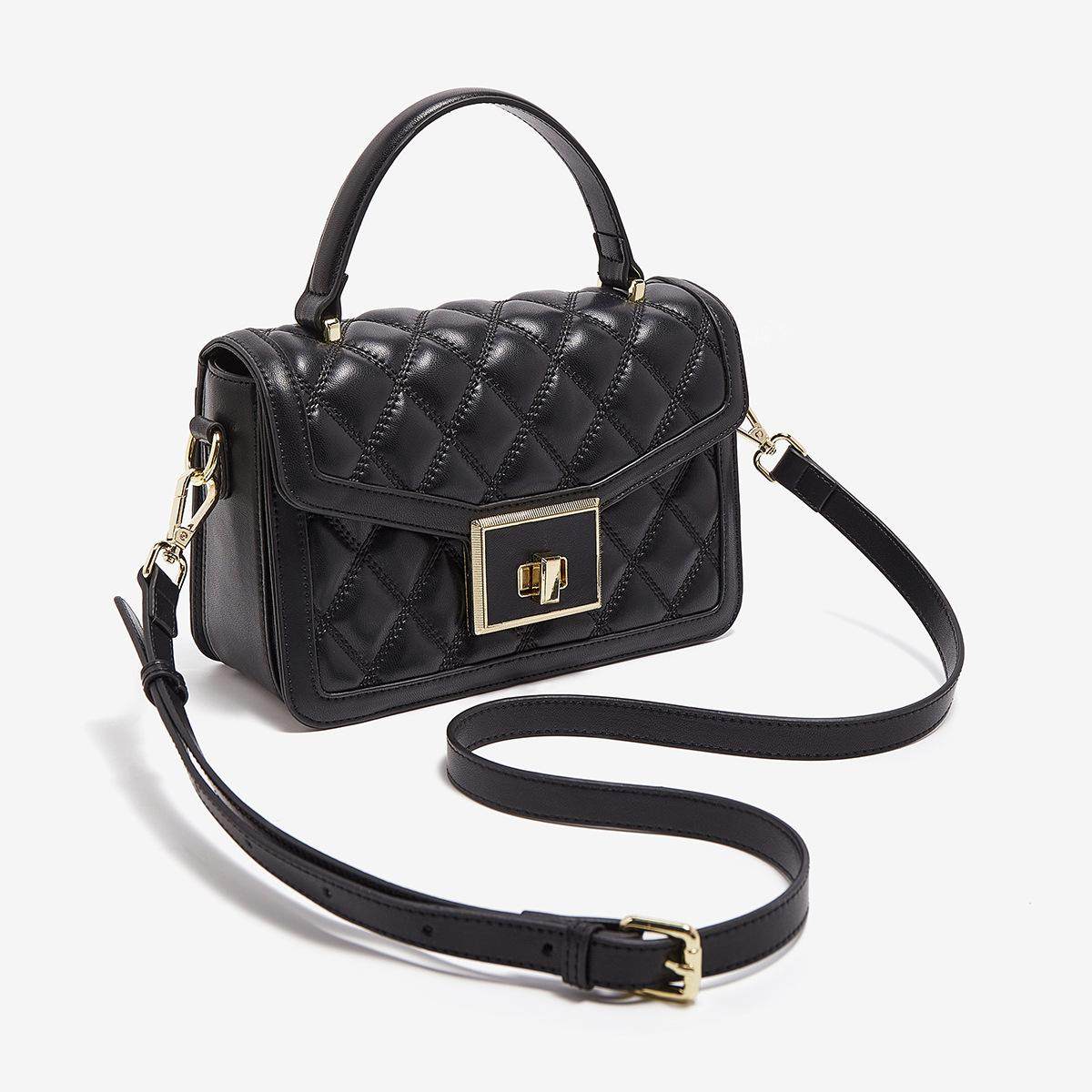 金狐狸女包2025新款菱格牛皮包包女小香风百搭高档大牌真皮手提包,淘宝优惠券,粉丝福利购,淘宝优惠卷