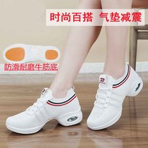 Spring Autumn Square Dance Womens Shoes Net Face Breathable Adults Dance Shoes Sailors Jazz Soft Bottom Air Cushion Shock Absorbing Sports Dance Shoes