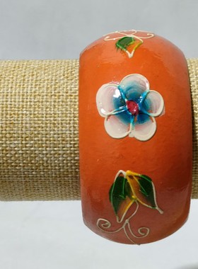 彩色木质宽手工diy饰品漆画木头