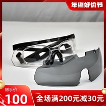 CASP Tactical CQB Goggles Transparent Bulletproof Discoloration Glasses 3 2mmPC Grey Shooting Training Duty Patrol