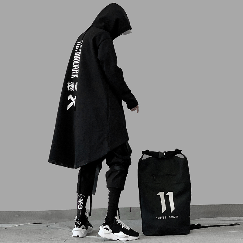 復古披風暗黑機動斗篷風衣寬松嘻哈潮牌男風 DARK 11BYBBS 喪系國潮 復古披風暗黑機動斗篷風衣寬松嘻哈潮牌男風 DARK 11BYBBS 喪系國潮