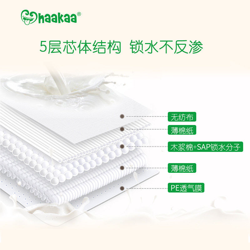 haakaa防漏一次性不可洗式防溢乳垫 haakaa母婴防溢乳垫