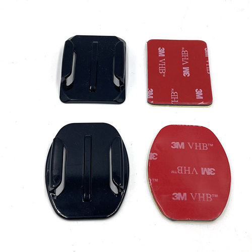 Gopro大疆山狗运动相机配件弧面平面底座 基座头盔固定底座3M胶贴 - 图0