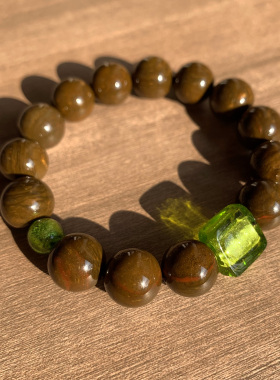 KuKu原创复古海洋碧玉琉璃手串