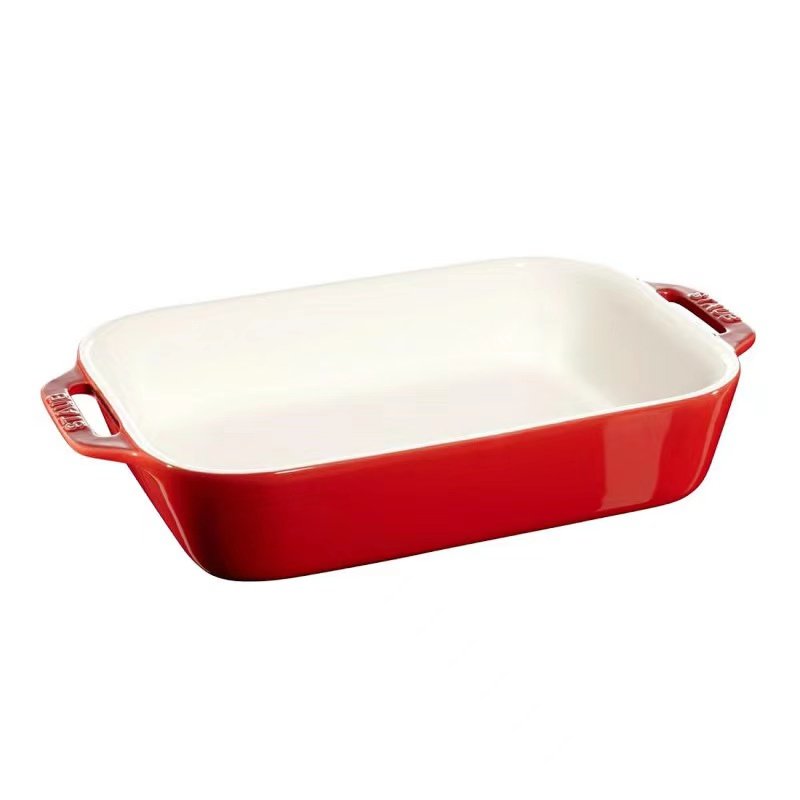 法国Staub陶瓷烤盘 芝士焗饭烘焙西餐水果法式椭圆双耳长方形平盘,淘宝优惠券,粉丝福利购,淘宝优惠卷