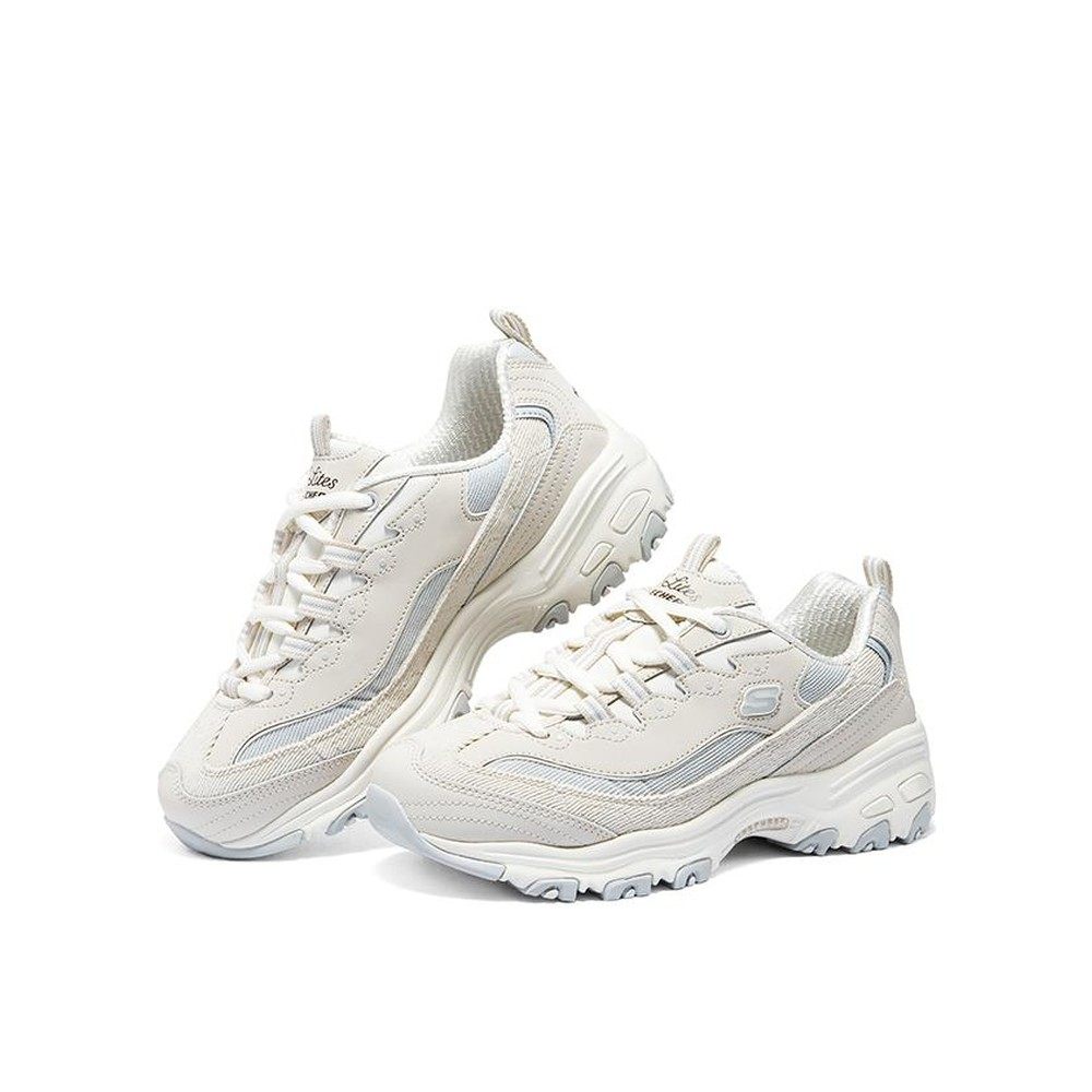 【水火体育】 Skechers/斯凯奇 D'LITES 1.0 老爹鞋 白色 低帮,淘宝优惠券,粉丝福利购,淘宝优惠卷