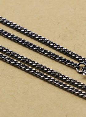 复古女士日韩风麻花百搭黑色吊坠