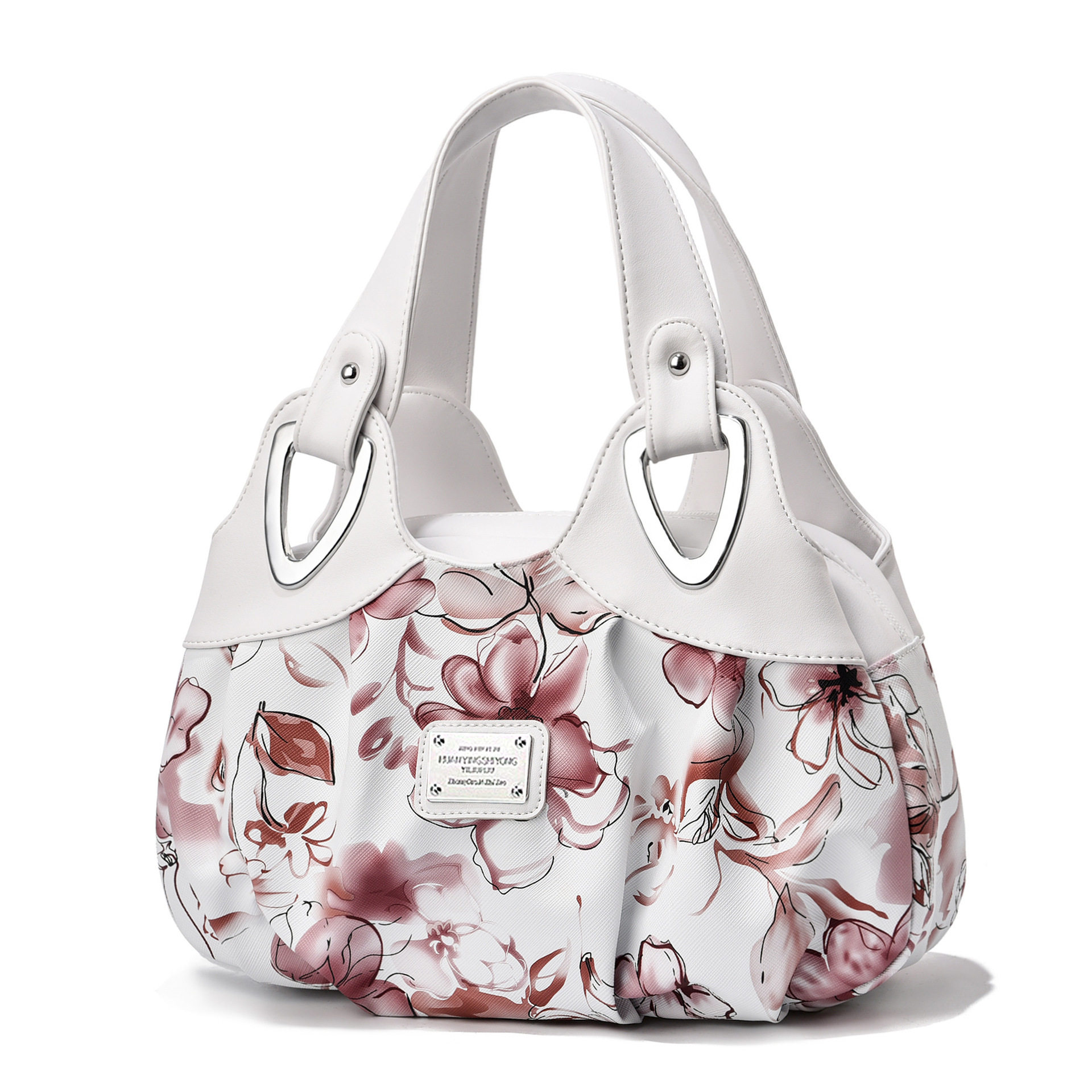 Chinese style women's bag 2026 new soft leather women's middle-aged women's bag contrasting handbag hand bag going out mother leather bag