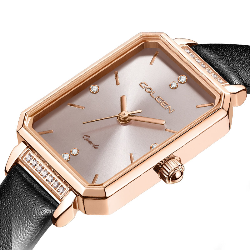 golgen古尊新品女简约气质小方表 GOLGEN古尊手表国产腕表